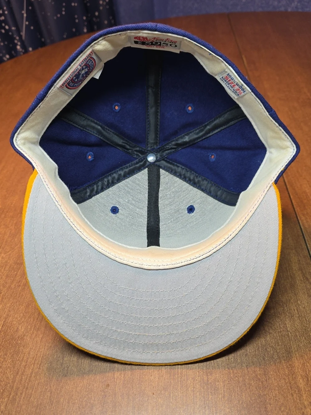 Vintage New Era 5950 1990s Omaha Royals Minor League 7 1/4 Fitted Wool Hat Cap